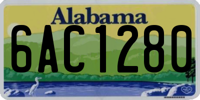 AL license plate 6AC1280