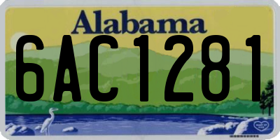 AL license plate 6AC1281