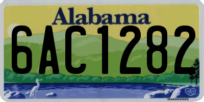 AL license plate 6AC1282