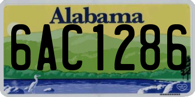 AL license plate 6AC1286