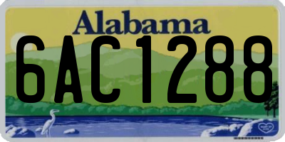 AL license plate 6AC1288