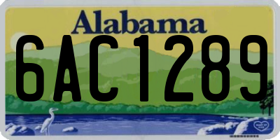 AL license plate 6AC1289