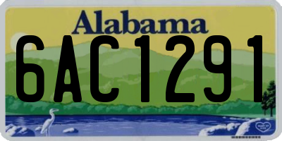 AL license plate 6AC1291
