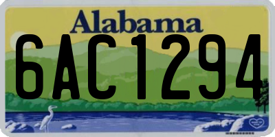AL license plate 6AC1294
