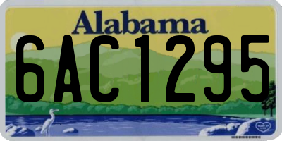 AL license plate 6AC1295