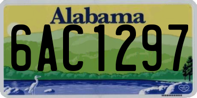AL license plate 6AC1297