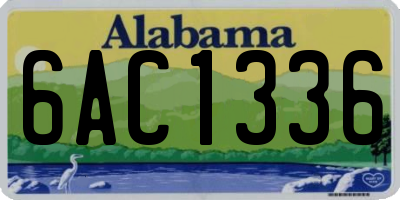 AL license plate 6AC1336