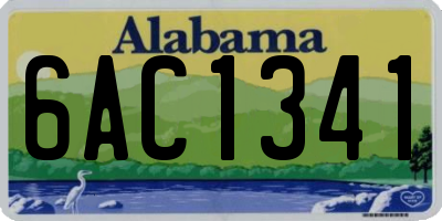 AL license plate 6AC1341