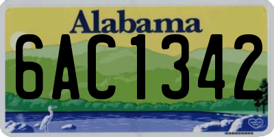 AL license plate 6AC1342