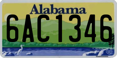 AL license plate 6AC1346