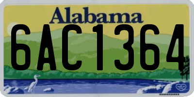 AL license plate 6AC1364