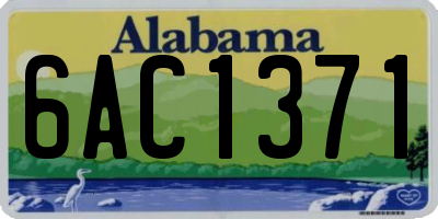 AL license plate 6AC1371