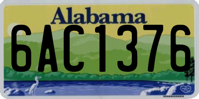 AL license plate 6AC1376