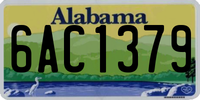 AL license plate 6AC1379