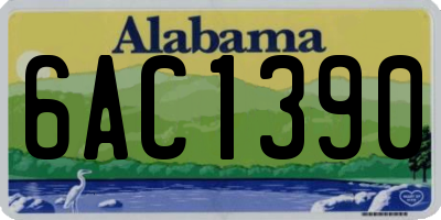 AL license plate 6AC1390