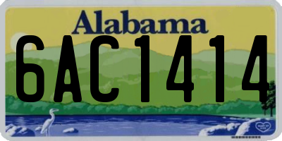 AL license plate 6AC1414