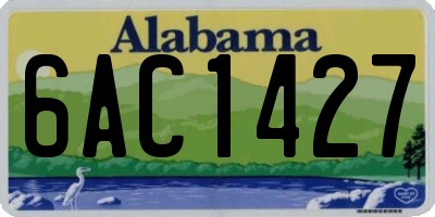AL license plate 6AC1427