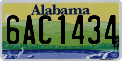 AL license plate 6AC1434