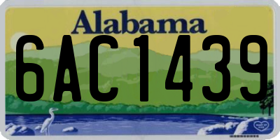AL license plate 6AC1439