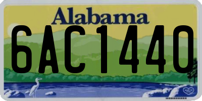 AL license plate 6AC1440