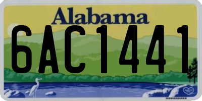 AL license plate 6AC1441