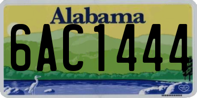 AL license plate 6AC1444