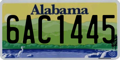 AL license plate 6AC1445