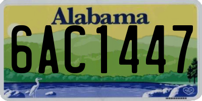 AL license plate 6AC1447
