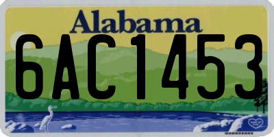 AL license plate 6AC1453