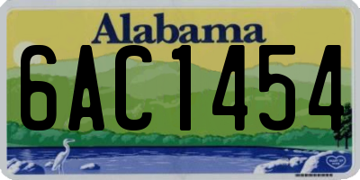 AL license plate 6AC1454