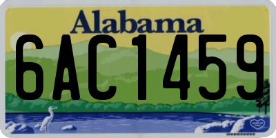 AL license plate 6AC1459