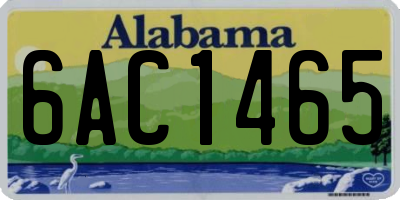 AL license plate 6AC1465