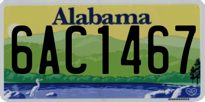 AL license plate 6AC1467