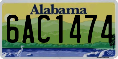 AL license plate 6AC1474