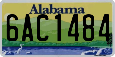 AL license plate 6AC1484