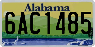 AL license plate 6AC1485