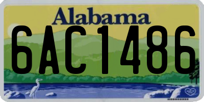 AL license plate 6AC1486