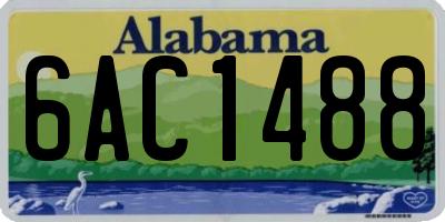 AL license plate 6AC1488