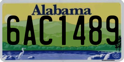 AL license plate 6AC1489