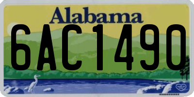 AL license plate 6AC1490