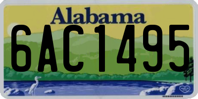 AL license plate 6AC1495