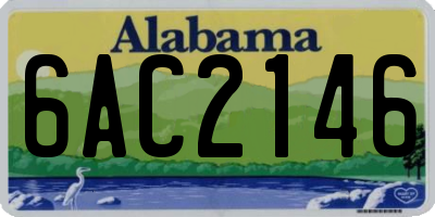 AL license plate 6AC2146