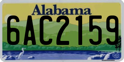 AL license plate 6AC2159