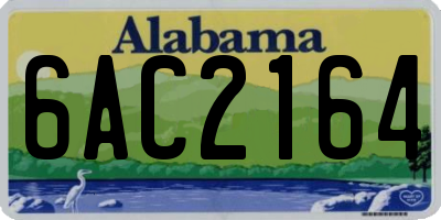 AL license plate 6AC2164