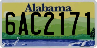 AL license plate 6AC2171