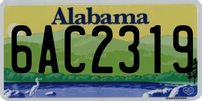 AL license plate 6AC2319