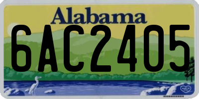 AL license plate 6AC2405