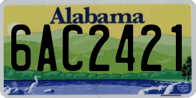 AL license plate 6AC2421