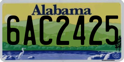 AL license plate 6AC2425