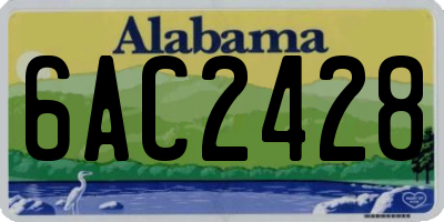 AL license plate 6AC2428